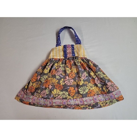 Matilda Jane Toddler Girl Size 2 Halter Sundress Flower Yellow Orange  Colorful - Picture 1 of 7